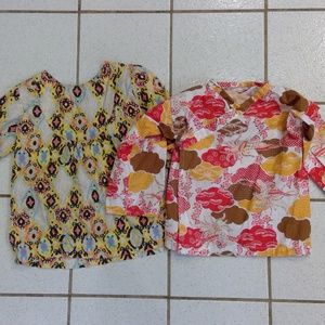 Lot of 2 Lucky Wang NYC size 3 Girls Tops EUC